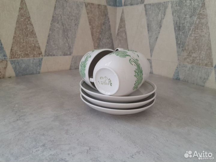 Кофейная пара Вербилки СССР 3 шт