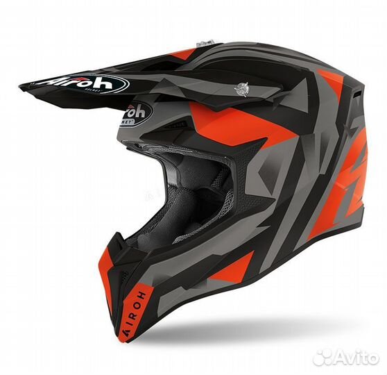 Шлем кроссовый Airoh Wraap Sequel Orange Matt