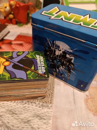 Карточки черепашки ниндзя боевая четверка