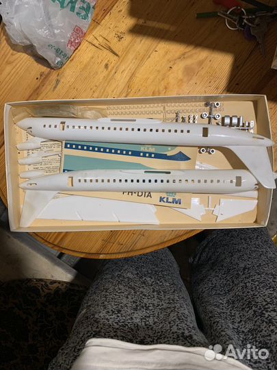 Модель самолета DC-8 PlasticArt ГДР