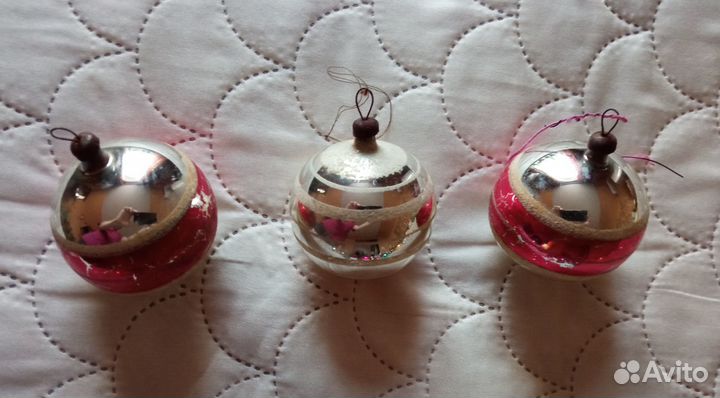 Елочные игрушки СССР 70-80-е гг стекло