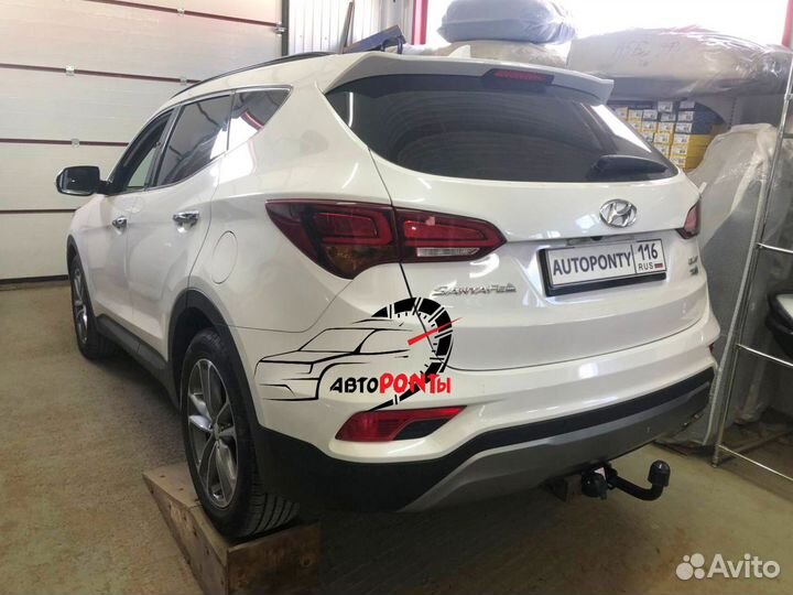 Фаркоп Hyundai Santa Fe 2012-2019 корейской сборки