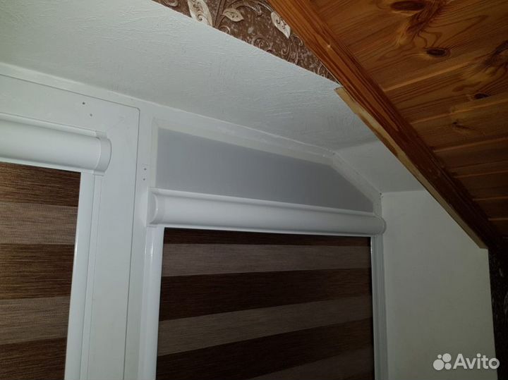 Рулонные шторы день ночь зебра A7105-D8008