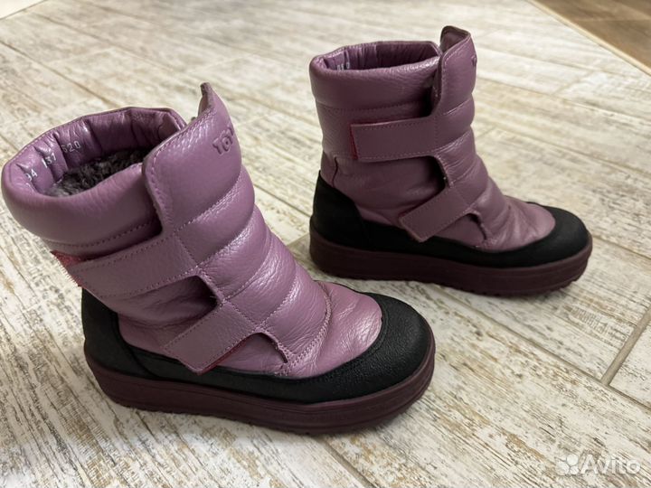 Ботинки зимние для девочки Totta нат мех и кожа