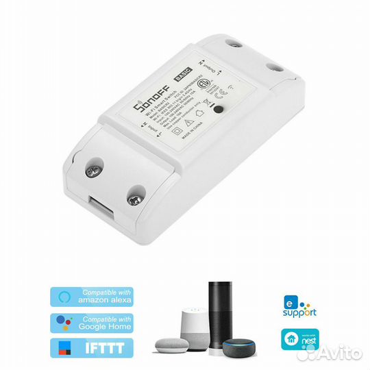 Новый Умный Wi-Fi выключатель(реле) Sonoff BasicR2