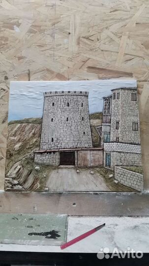 Гипсовое панно барельеф