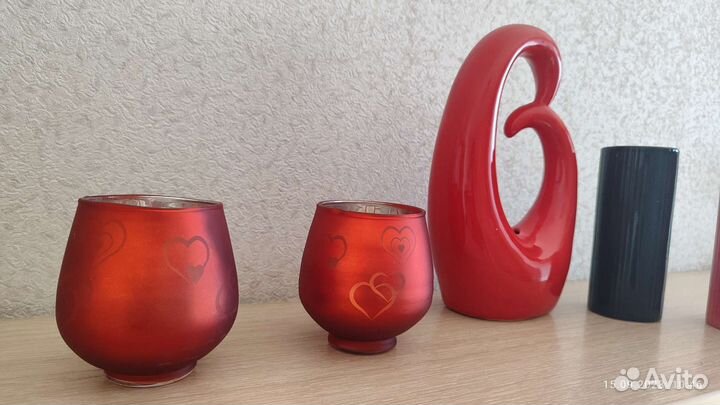 Декоративные вазы + подсвечники набором