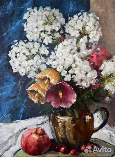 Картина маслом цветы