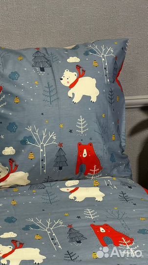 Постельное белье Новогодние мишки все размеры