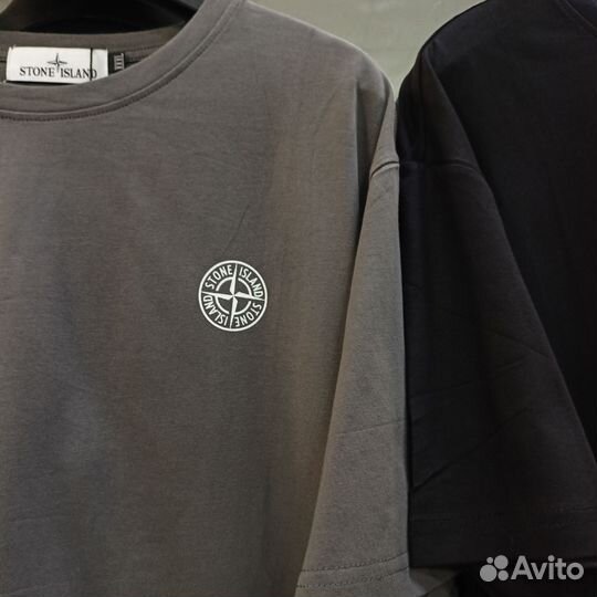 Футболки stone island хлопок мужские