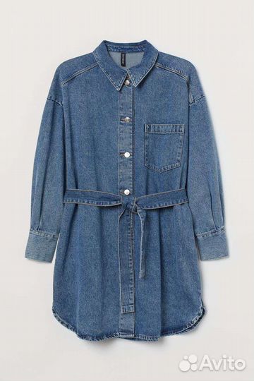 Джинсовое платье рубашка пальто H&M