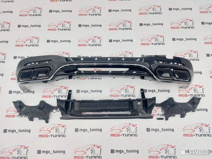 Диффузор с насадками S-Class W222 стиль 63 Рест