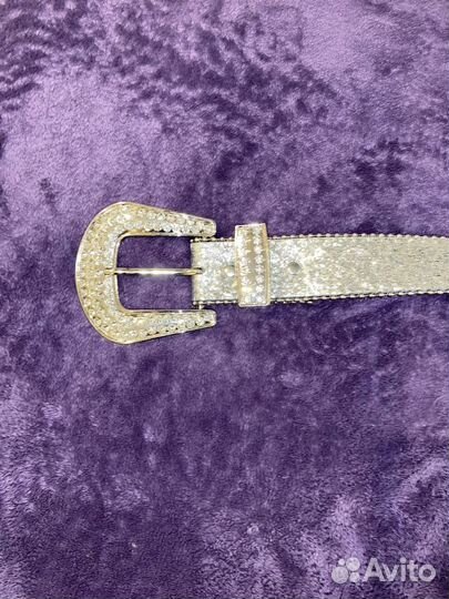 Ремень женский блестящий у2к