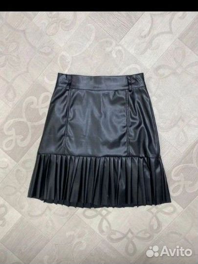 Юбка кожанная