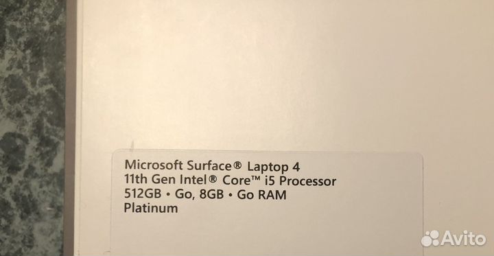 Ноутбук Microsoft Surface Laptop 4 13.5“