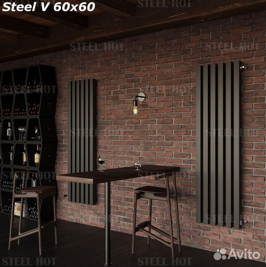 Вертикальный Трубчатый радиатор Steel-Hot от