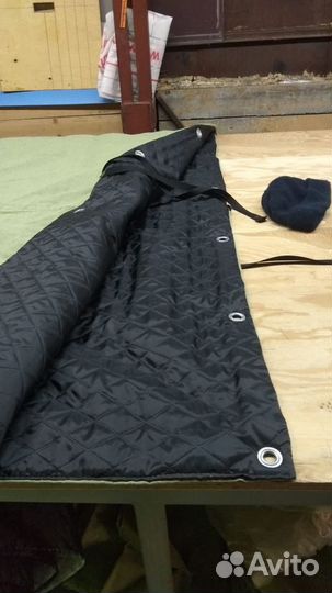 Штора в гараж утепленная брезентовая 2,5*3 м