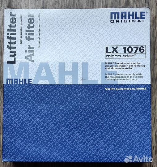 Фильтр воздушный mahle LX1076