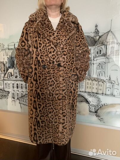 Шуба leopard шерсть