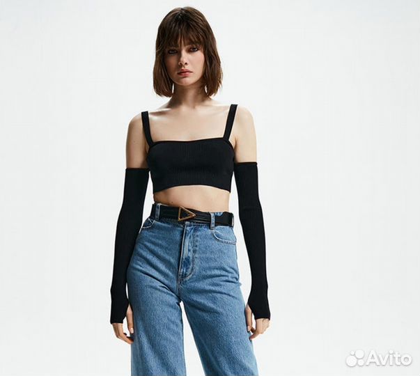 Топ с рукавами y2k