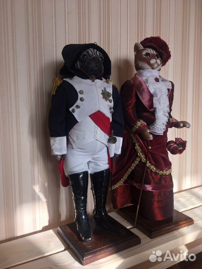 Сувенирные фигурки кошки и собаки