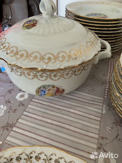 Сервиз мадонна столово- чайный Чехосл 12 пер