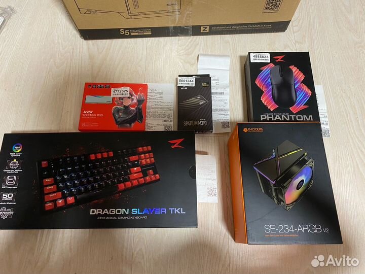 Игровой компьютер в сборе