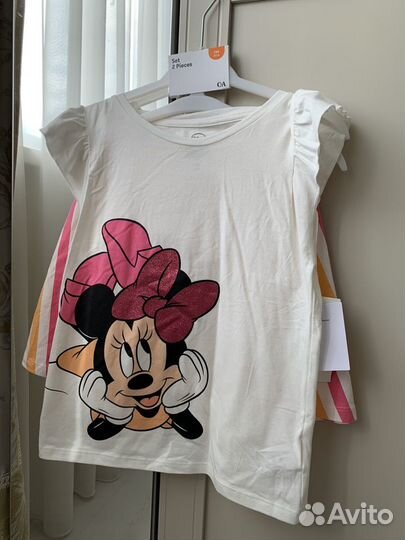 Комплект футболка и юбка на девочку С&А новый 134