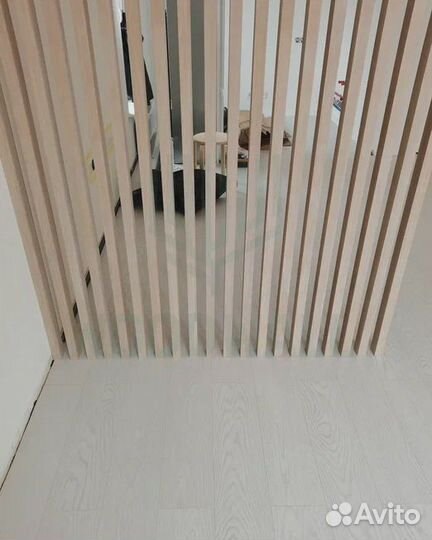 Из мдф Реечные перегородки