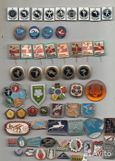 Значки спорт, Олимпиада, Универсиада, Спартакиада