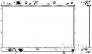 Радиатор охлажден MT 1.6 1.8 lancer