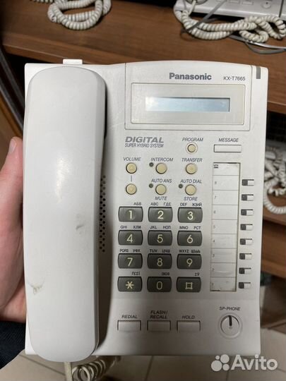 Системный телефон panasonic KX-T7665, KX-7633