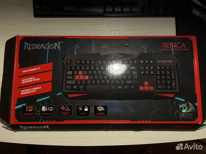 Игровые клавиатура и мышь Redragon