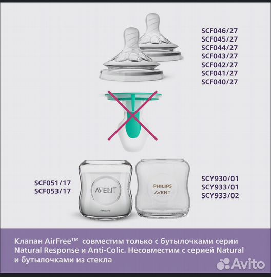 Антиколиковый клапан Avent