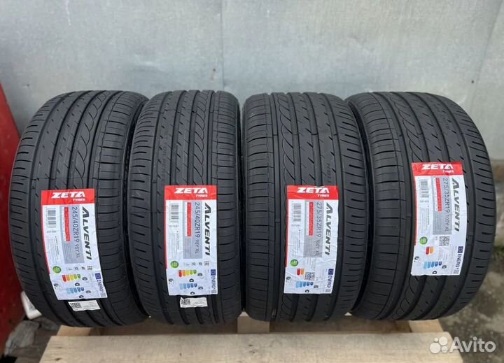 Zeta Alventi 245/40 R19 и 275/35 R19 103Y