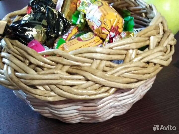 Корзина плетёная ручной работы