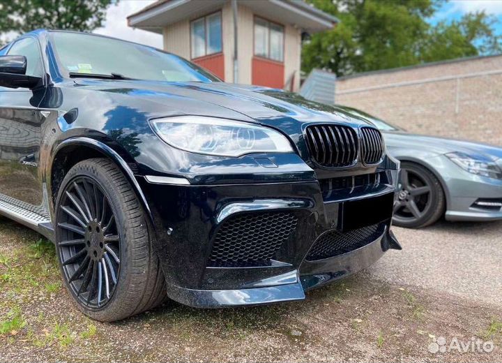 Передний бампер с губой для BMW X5 E70, Х6 Е71