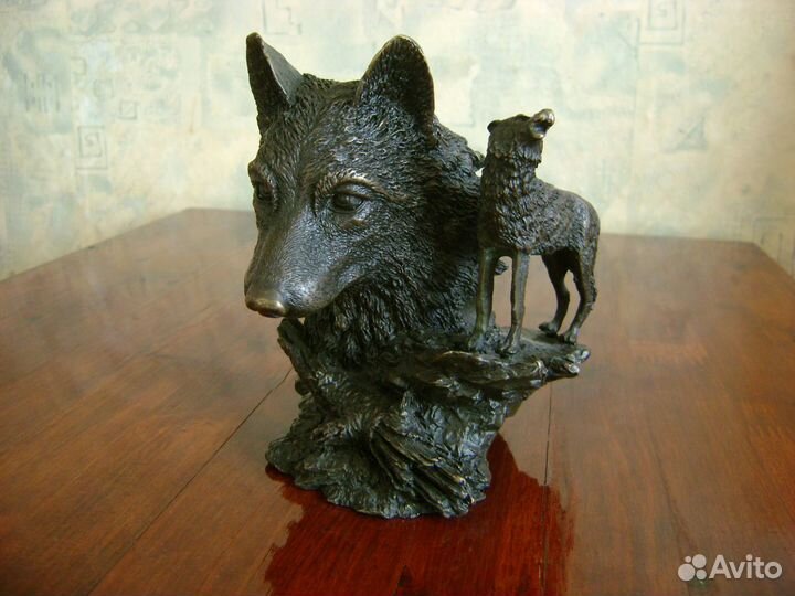Бронза Волк Статуэтка Европа Волки