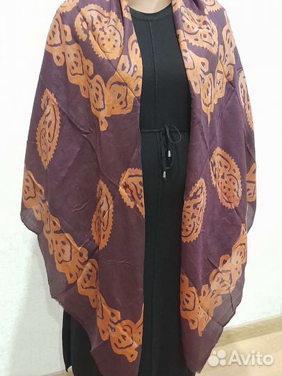 Платок старинный шёлковый гульменди