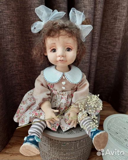 Текстильная интерьерная кукла