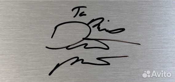 Дастин Порье автограф на металле в рамке подарок