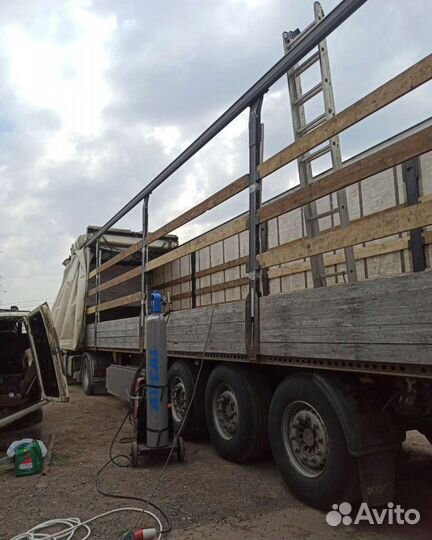 Сварка направляющих шторного полуприцепа (евроштор