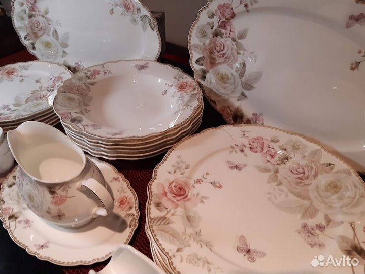 Посуда дизайна Пионы. Попредметно