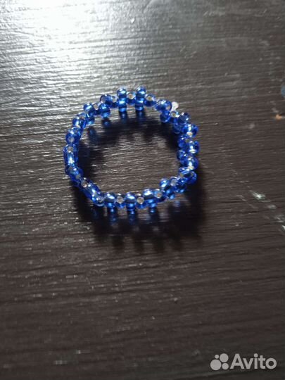 Сувенир собачка 8.5 см в подарок кольцо из бисера