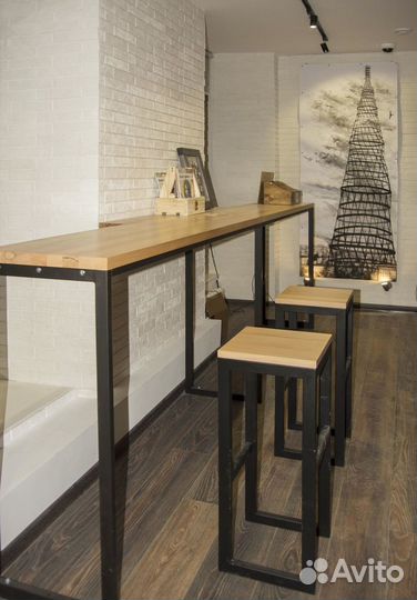 Барная стойка в стиле лофт