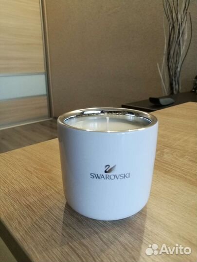Подсвечник со свечой, swarovski