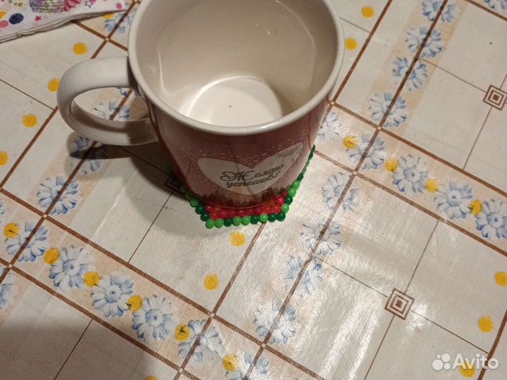 Подстаканик из аква-мозайки