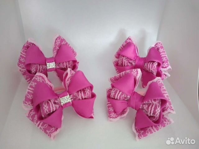 Бантики для волос ручной работы