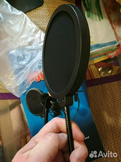 Поп фильтр для микрофона в упаковке