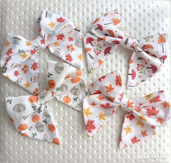 Бантик хлопковый осенний